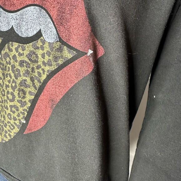 The Rolling Stones Leopard Print Sweatshirt Size Medium - Picture 6 of 10